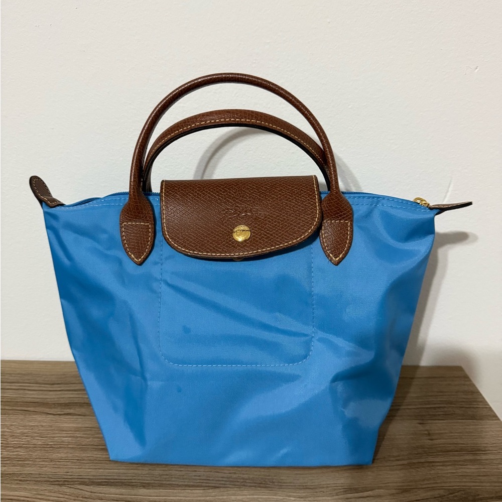Longchamp Small Le Pliage Canvas Top Handle Bag. - Picture 10 of 12